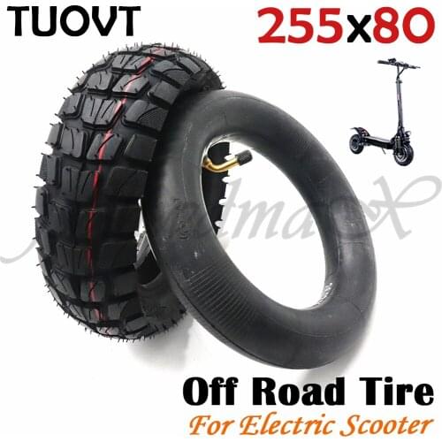 TUOVT 255x80 Electric Scooter Off-road Tire 10x3.0 Thickened And Widened Inner And Outer Tires for Zero 10x KuGoo M4