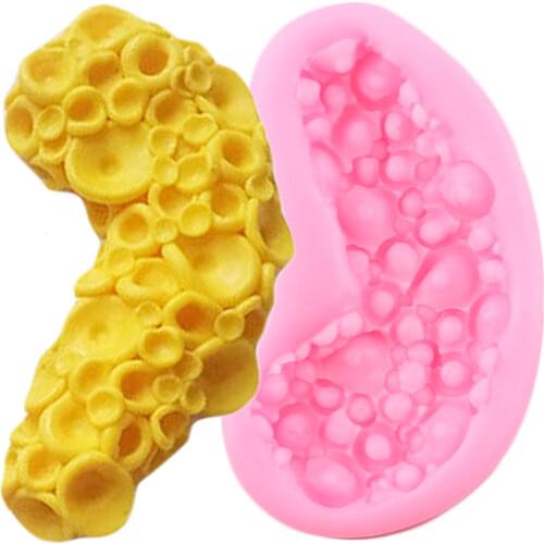 Coral Silicone Mold Sugar Candy Chocolate Polymer Clay Mould Cupcake Baking Baby Birthday Fondant Cake Decorating Tools