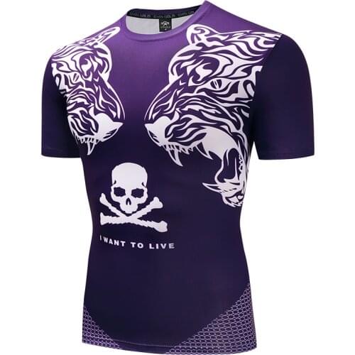 MMA Bjj Boxing Jersey Sports T Shirt Mens Rashguard Jiu Jitsu Short Sleeve GYM Fitness Muay Thai Fightwear Kickboxing T shirts