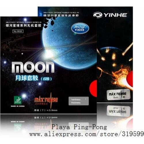 Yinhe Moon speed Max Tense No Factory Tuned pips in Table Tennis Rubber With Sponge for Ping Pong Racket