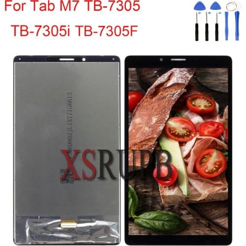 7" For Lenovo Tab M7 TB-7305 TB-7305F TB-7305i TB-7305x LCD Display and Touch Screen 3G 4G WIFI Digitizer Assembly+Tools