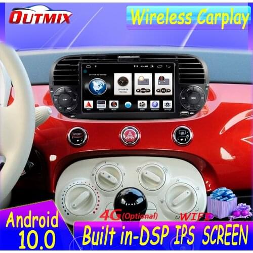 Car DVD Player for FIAT 500 2007-2014 GPS Navigation Double Din Radio Multimedia Autoradio WIFI Headunit