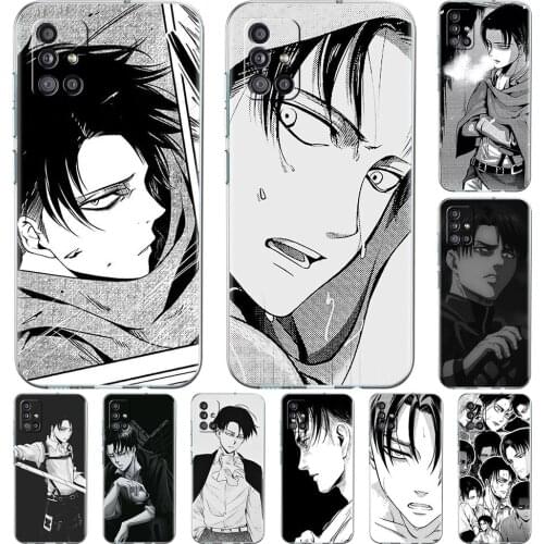 Attack Titan Anime Case For Samsung Galaxy A51 A21s A52 A71 A12 A31 A41 A32 A02s M31 A11 A72 M51 M30s Transparent Phone Cover