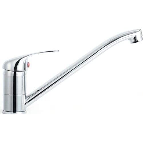 Zinc 35mm Ceramic Cartridge Hot And Cold Water Mixer Deck Mounted Kitchen Sink Basin Tap Faucet With 360 Degree Swivil Spout