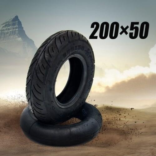 CST Zhengxin Tire 200x50 Tire Small Dolphin Electric Scooter 8 Inch Thickened Inner and Outer Tire Butyl Rubber Inner Tube