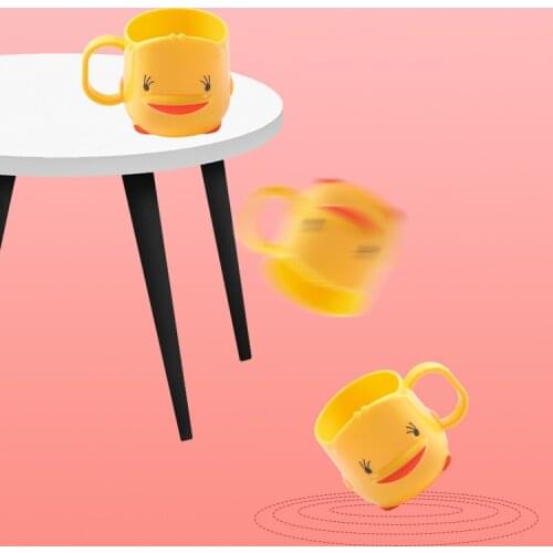Childrens Creative Cartoon Water Cup Little Yellow Duck Mouthwash Cup Brush Teeth Wash Cup Convenient Toilet Tool 2