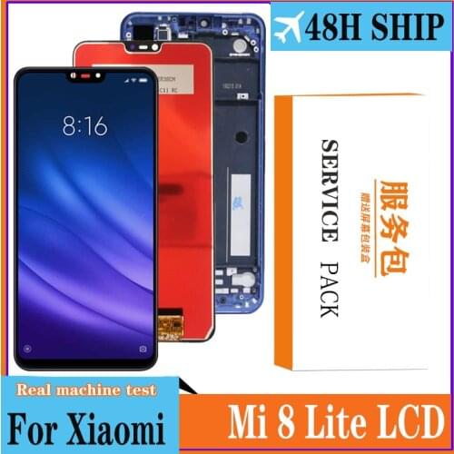 6.26'' Display For Xiaomi Mi 8 Lite mi8 lite Global LCD Touch Screen Digitizer Assembly Repair Parts Display