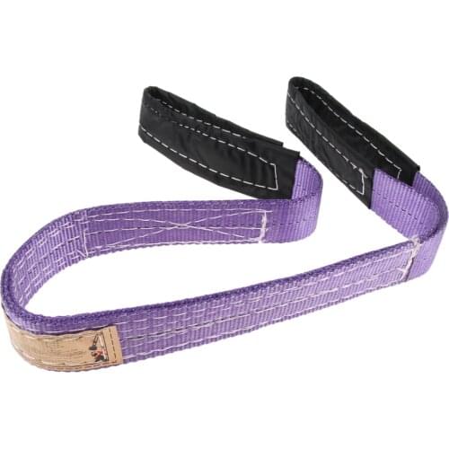 3.3ft 1m X 1000kg Double-layer Heavy Duty Tow Strap Rope Lifting Towing Pull Cable Road 2200lbs With Reinforced Loops