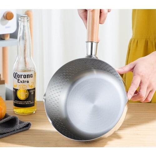 Food Grade Stainless Steel Pots Soup Pots Japanese-Style Cooking Utensils Baby Milk Pots Kitchen Cooking Utensils Pots And Pans