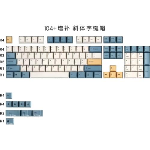 Dye sub PBT keycap cherry profile dyesubbed print keycaps for mechanical keyboard 108 keys