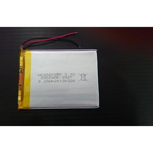 3.7V polymer lithium battery 456085P 2500mah tablet rechargeable lithium battery Rechargeable Li-ion Cell
