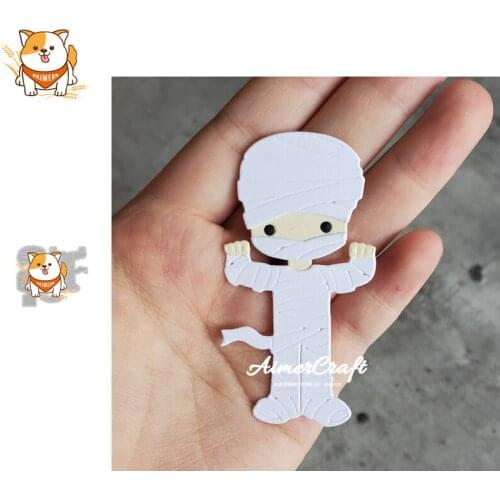 Halloween Mummy Metal Cutting Dies Mold Knife Scrapbooking Stencil DIY Embossing Craft Die Cuts Card Making New Dies For 2020