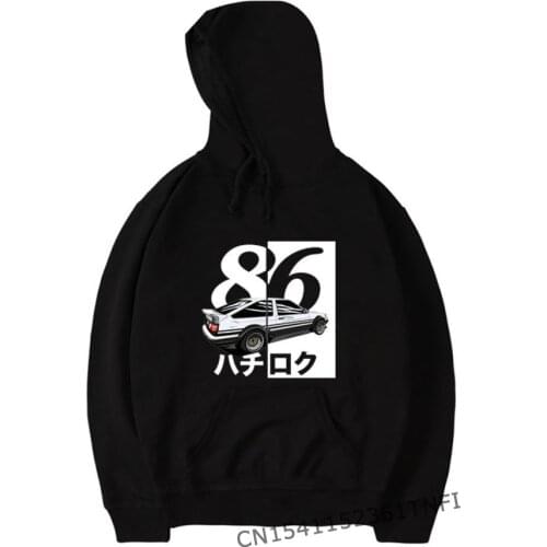 New Initial D Hoodies Cartoon Print AE86 Hoodies Men Women Harajuku Pullover Initial D Automobile Culture Streetwears