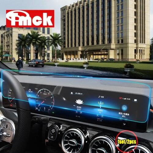 Car Navigation Screen Film Dashboard Protective Film Tempered Glass Screen Film For Mercedes Benz A Class W177 A180 A200 2019