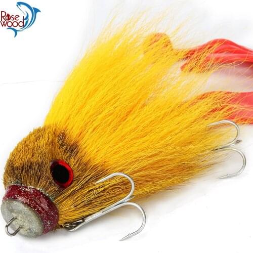 RoseWood 1pcs Mouse Fishing Lure Resin Rat Swimbait Freshwater Saltwater Pike Lure Soft Fly Fishing Lures With Double Hooks