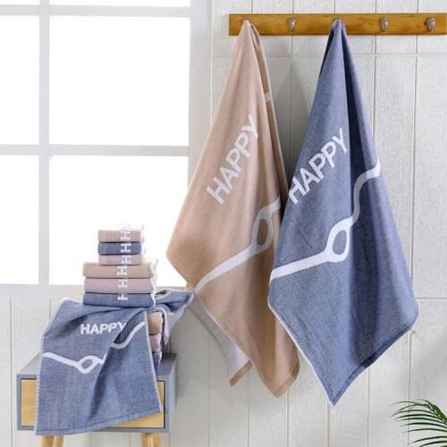 Drop Shipping Adult Men Cotton Soft Washcloth Travel Hotel Towel set Beach Bath Towel Face Hand towel Toallas 3pcs/set