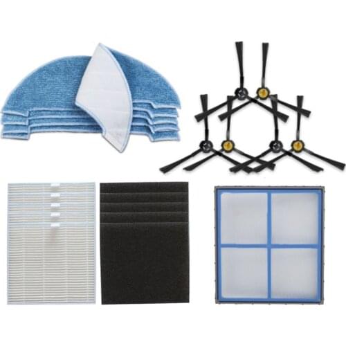 Robot Side Brush Mop Cloth HEPA Pre Filter for AMIBOT Animal XL H2O Connect Robotic Vacuum Cleaner Spare Parts Accessories