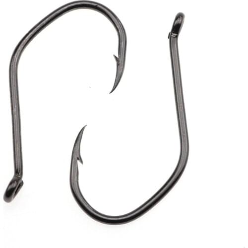 Rompin 50pcs/lot High Carbon Steel Catfish hook Barbed Catfish Fishing Hooks V sharp Hook AJI douski/Bream/weissfisch Angel Hook