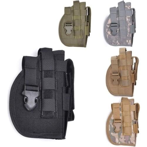 Tactical Molle Pistol Holster Universal Nylon Adjustable Handgun Holster Case Right Hand Military Rifle Hunting Accessories