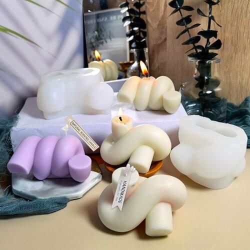 Rope Knot Silicone Candles Mold Ball of Yarn Epoxy Baking Resin Soap Candle Making Gifts Craft Supplies Home Decor