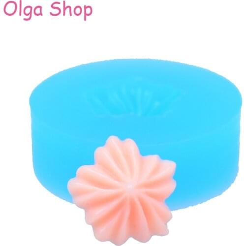XYL071 14.9mm Whipped Cream Silicone Mold - Cake Topper, Fondant, Miniature Sweets, Candy, Icing, Gum Paste, Resin Clay