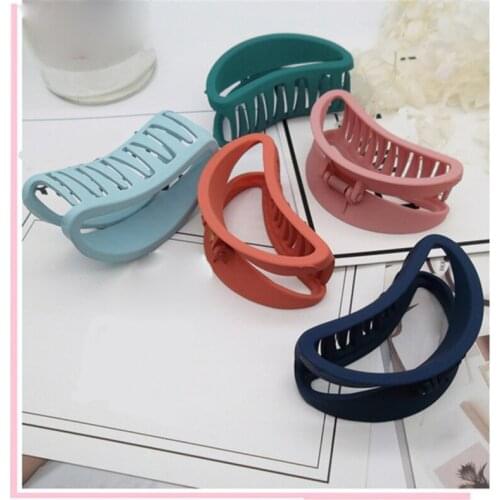 Women Lady Hair Claw Resin Hair Clips Barrette Crab Clamp Hairs Pins Headwear Hair Accessories For Femme