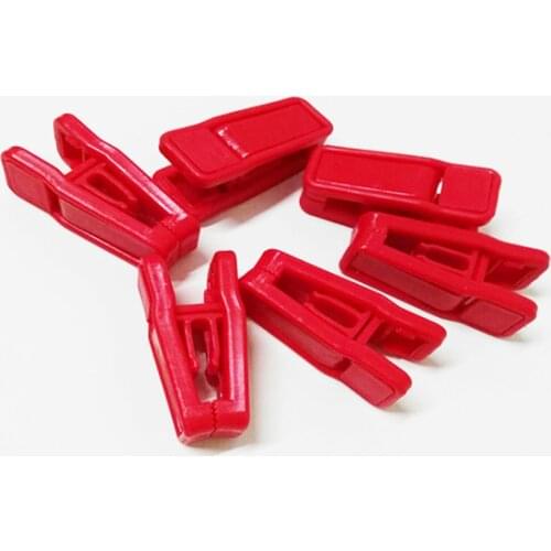 10Pcs Clothes Rack Clips Full Plastic Design Windproof Hanger Clip