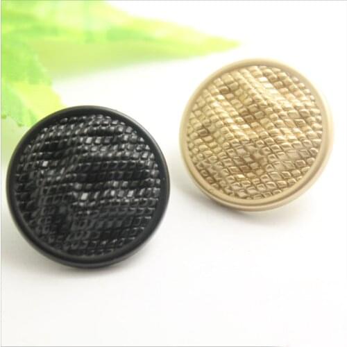200 PCS High-Grade Seam Metal Buttons Spot Wholesale Woolen Coat Windbreaker Button Black Sub-Gold Color 15-25MM