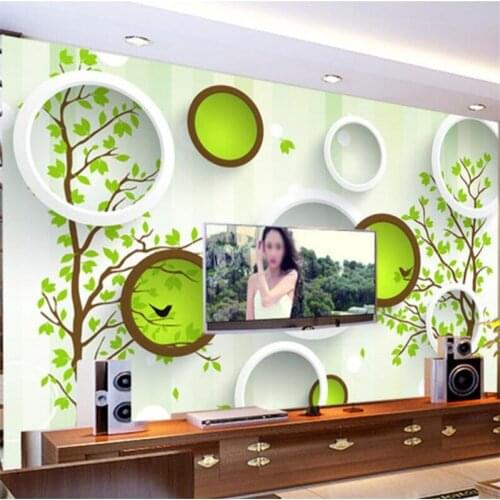 Wellyu Custom wallpaper murals 3d purple lily green rattan ball living room bedroom TV background wallpaper papel de parede 3d