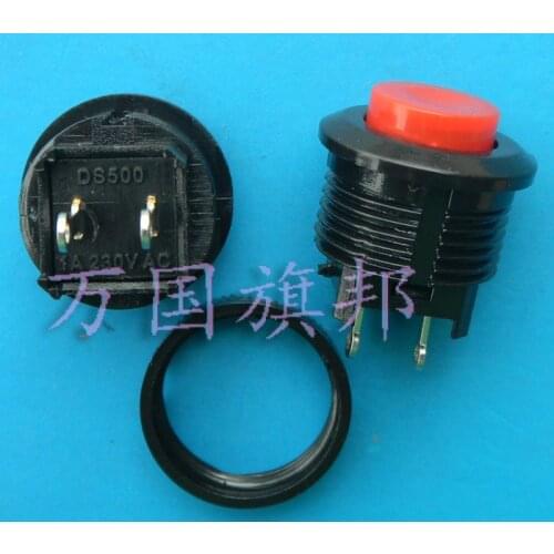 Free Delivery.Do not lock the door bell button switch button according to 14 mm red DS - 500