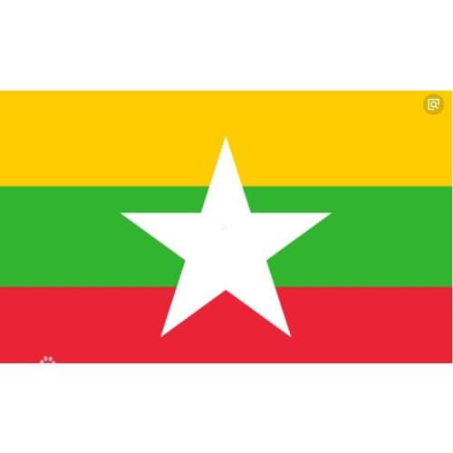 Free shipping xvggdg NEW Myanmar Flag 3ft x 2ft Hanging Myanmar Flag Polyester standard Flag Banner