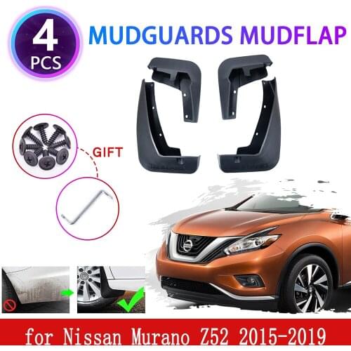 4PCS for Nissan Murano Z52 2015 2016 2017 2018 2019 Mudguards Mudflaps Fender Mud Flap Splash Mud Guards Protect Car Accessories