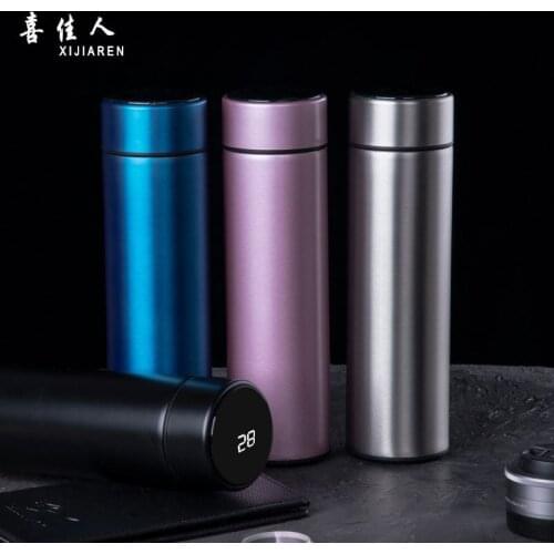 Tea set intelligent insulated cup business gift female student portable water cup customized 304 stainless steel tea set