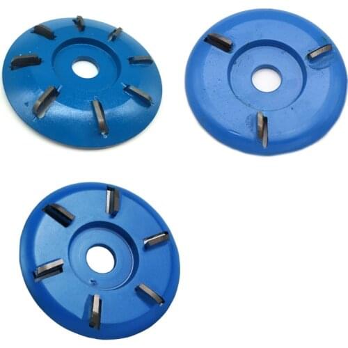 90mm Diameter 22mm Bore Rotary Planer Curved Blade Power Wood Carving Disc