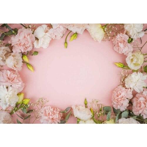 Flower Photography Backdrop Valentines Day Floral Decoration Photo Background Baby Newborn Booth W-4846