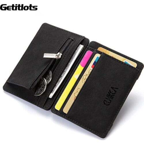Recommend Ultra Card Wallet Mens Thin Mini Wallet Business Magic Wallets High Quality Coin Purse Credit Card Holder Bag Dropship