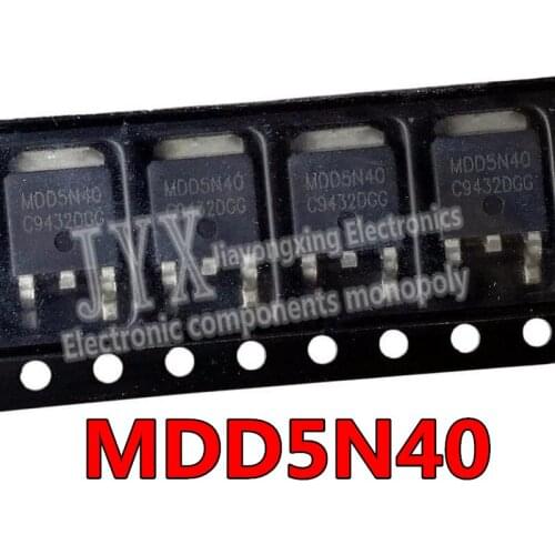 10PCS MDD5N40 TO252 MDD5N40RH TO-252 5N40 5A 400V MOS FET