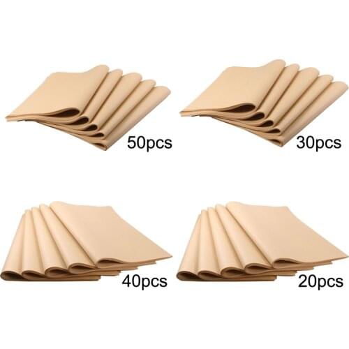 Set of 20/30/40/50 Brown Kraft Parcel Paper Plain Paper Packing For Gift Packing And Wrapping Parcel DIY Art Crafts Dunnage
