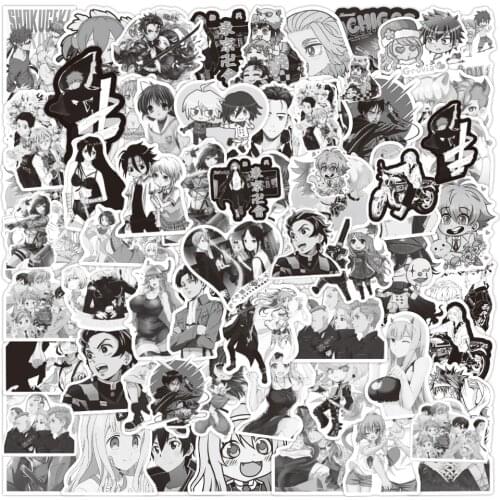 10/30/50/100PCS Mix Anime Demon Slayer Tokyo Revengers Stickers Laptop Skateboard Wall Car Phone Waterproof Toy Sticker for Kids