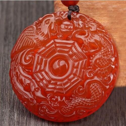 Natural Ice of yu chalcedony Shuanglong hu zhu yu pendant Bao ping an yellow chalcedony yu pendant