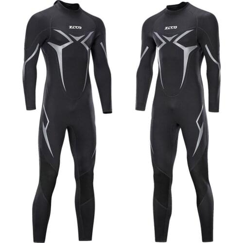 New One-Piece Neoprene 3mm Diving Suit Winter Long Sleeve Men Wet suit Prevent Jellyfish Snorkeling Suit Free Shipping