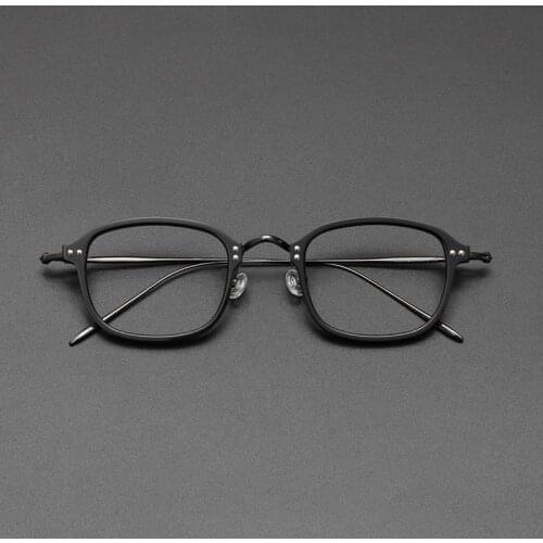 Vintage Men Titanium Glasses Frame Male Square Luxury Brand Eyewear Women Myopia Prescription Optical Acetate Eyeglasses Frame
