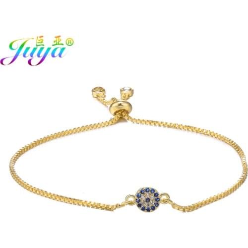 Wholesale Turkish Jewelry Bracelets Handmade Adjustable Slide Chains Greek Evil Eye Charm Bracelets For Women Men Gift Jewelry