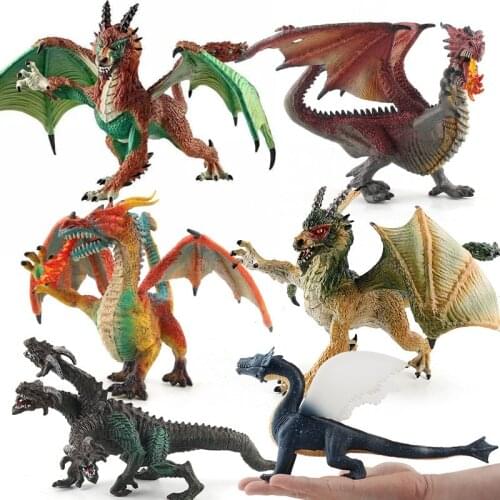 Simulatio Fly Dragon Plastic Pterosaur Magic Dinosaur Model Toys Figure Animal Educational Kids Children Gift