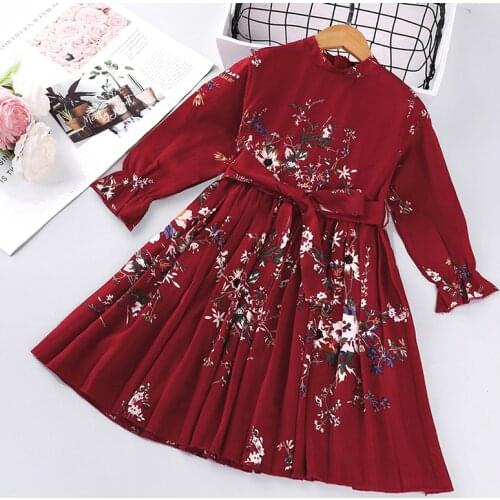 Girls Dress 2021 Autumn and Winter New Christmas Childrens Clothing Childrens Longsleeved European and American Princess Dress