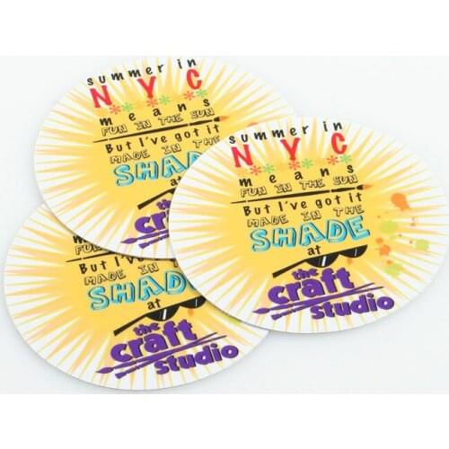 Custom Permanent Colorful Printed Plastic Material and Letter Type die cut stickers front beer label ----DH12374