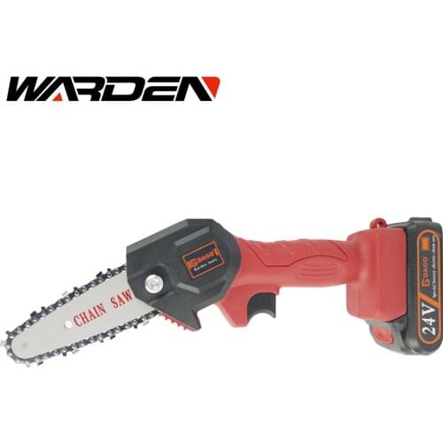24V Portable Electric Pruning Saw Electric Saws Woodworking Electric Saw Garden Logging Mini Electric Chain Saw Lithium Battery