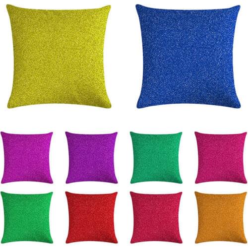 Multi Colors Sofa Pillowcase Square Solid Color White Black Pink Blue Grey Cotton Modern Pillow Case45x45cm Cushion Cover