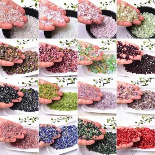Multicolor 50g Natural Mineral Irregular Specimen Crystal Rock Gravel Loose Stone Beads For Fish Tank Bonsai Aquarium Decoration