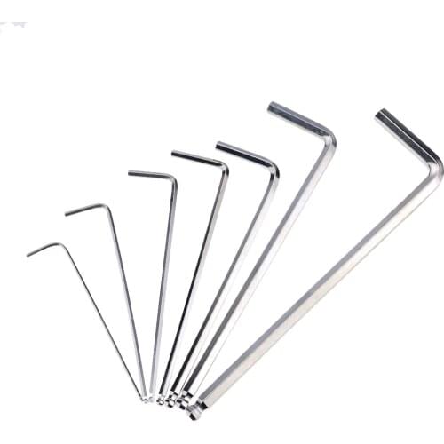 7PCS 1.5mm-6mm Durable Ball End Hex Wrench Allen Key Hand Tools Metric Allen Nickel Plating Hexagon Keys